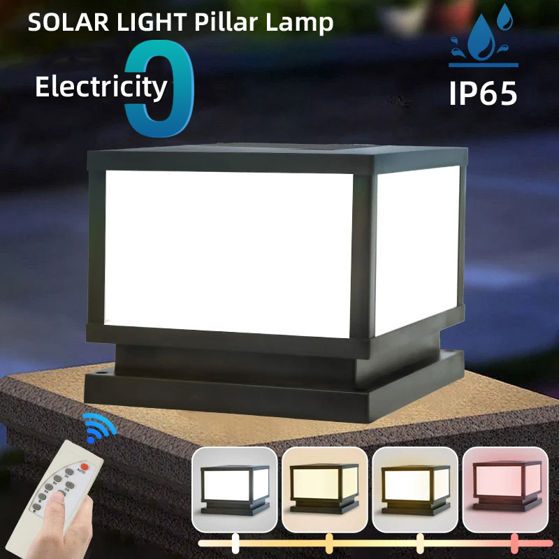 Outdoor Lighting With Outlet - LED Solar Lights Outdoors Waterproof Solar