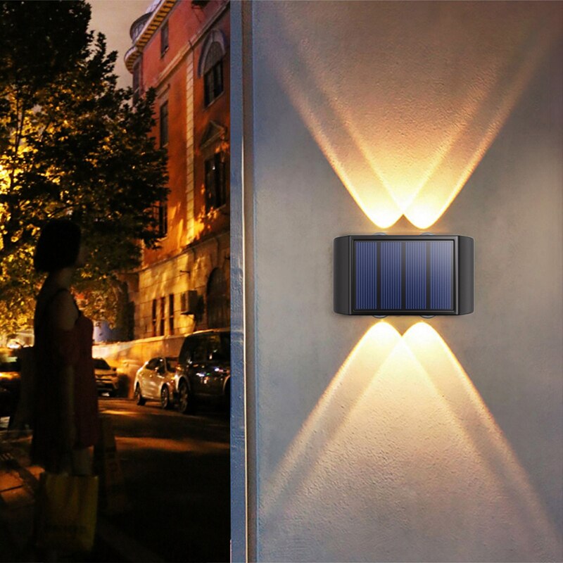 Outdoor Lighting With Outlet - Outdoor Solar Lights 4LED 6LED 8LED