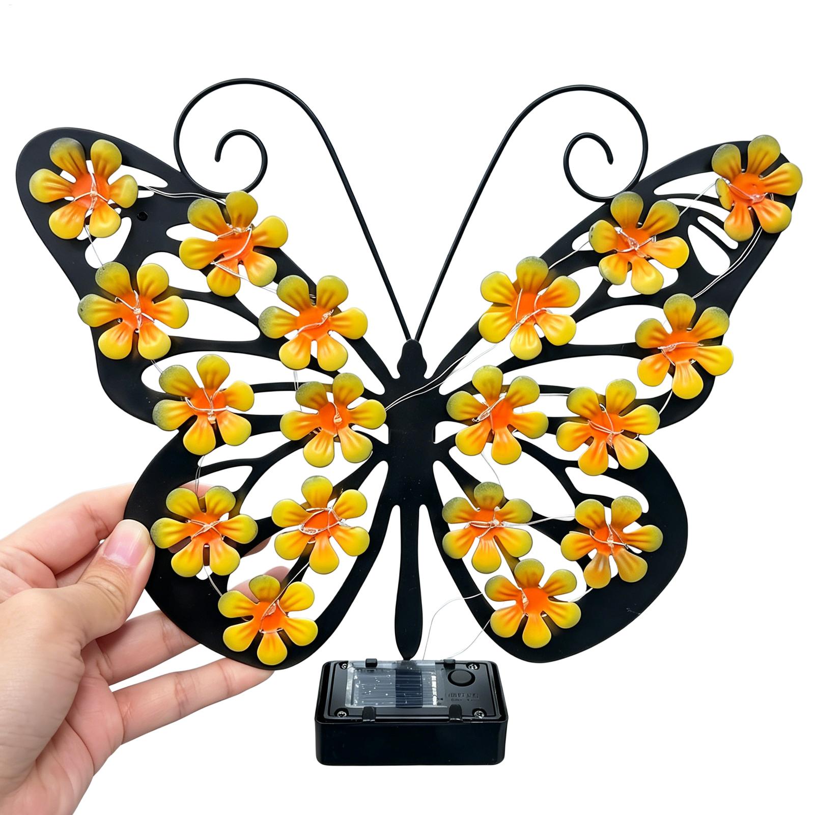 Outdoor Lighting Driveway - Solar Garden Lights Metal Art LED