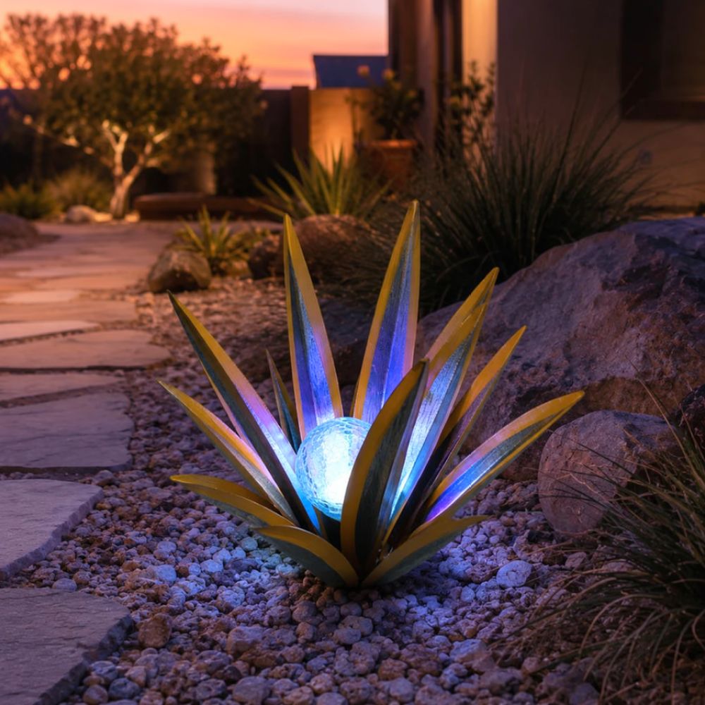 Outdoor Lighting Unique - Artificial Agave Solar Light Outdoor Garden