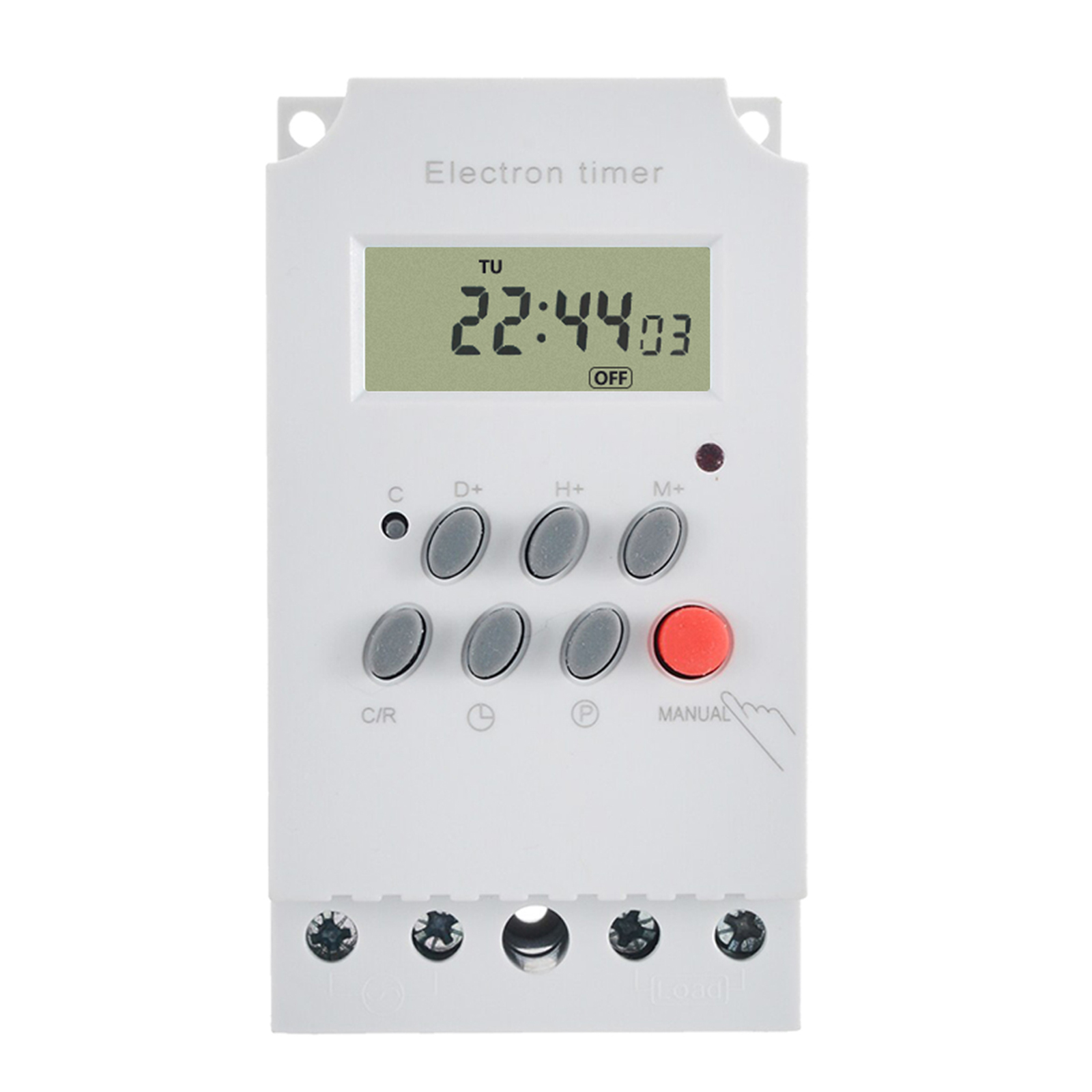 Outdoor Lighting Timer Switch - AC 220V 25A Digital Programmable Timer