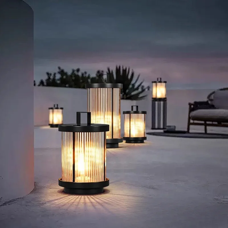 Outdoor Lighting Traditional - New Outdoor Waterproof Solar Garden Lamp