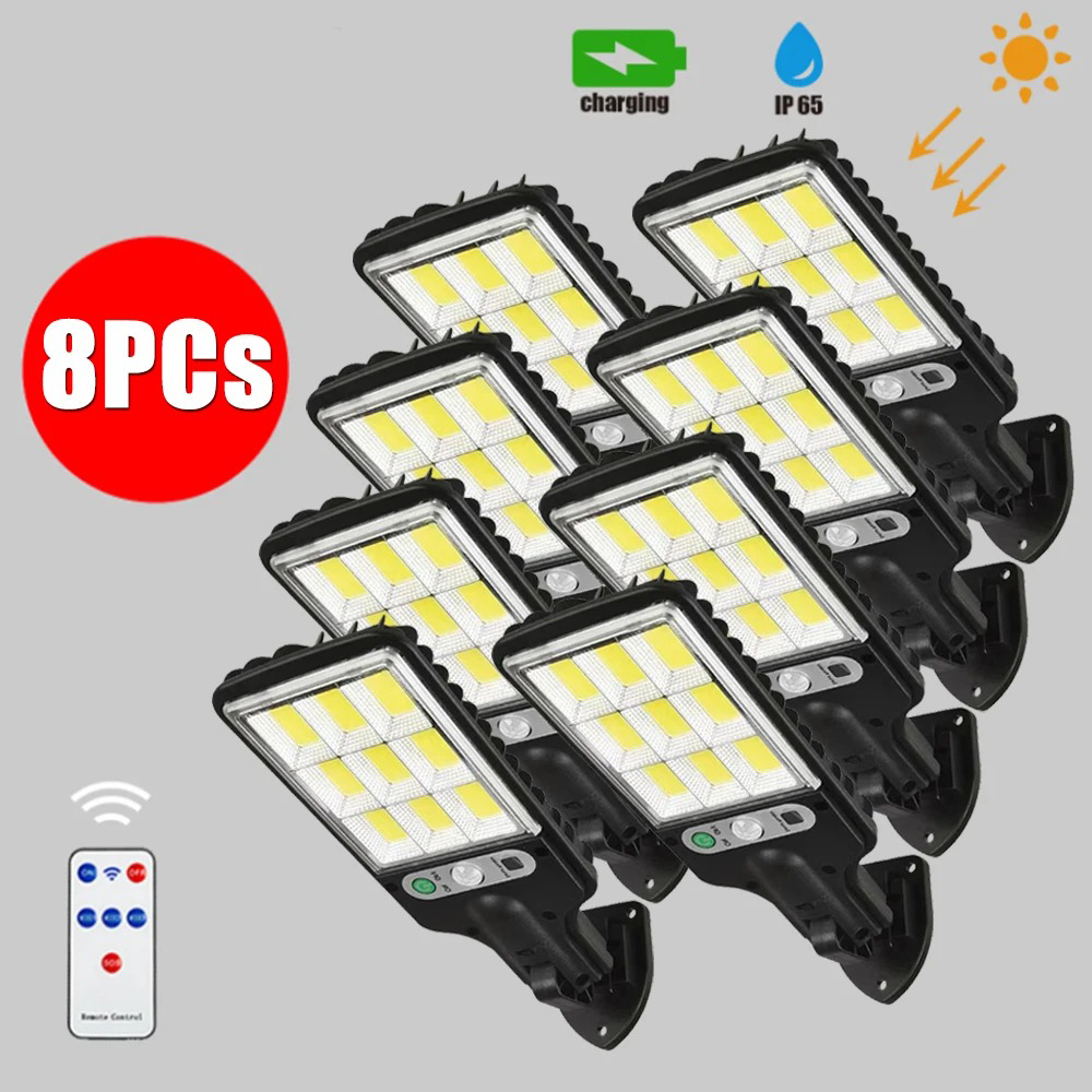Outdoor Lighting With Outlet - 108COB Solar Street Lights Outdoor Wireless
