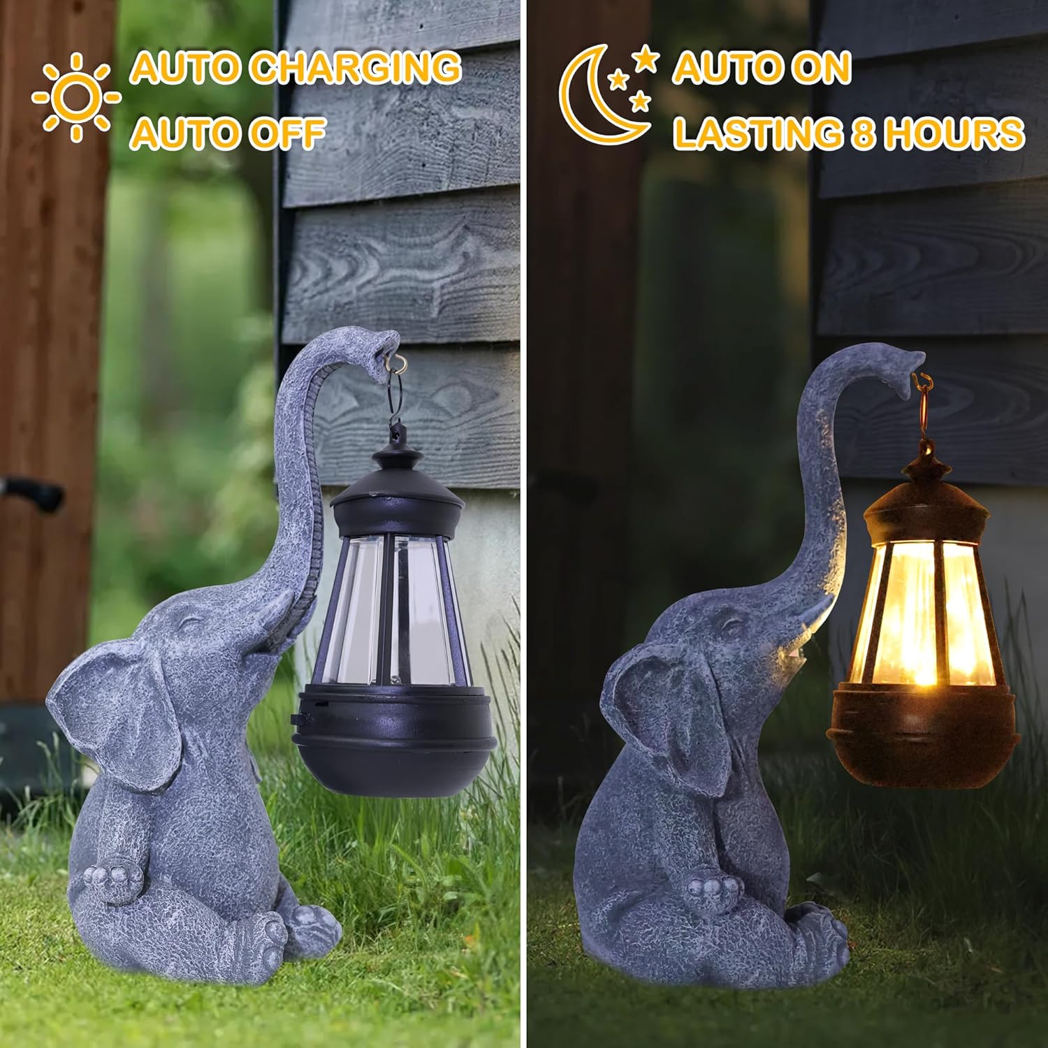1PC Resin Elephant Garden Stat - đánh giá và giá Outdoor Lighting Traditional