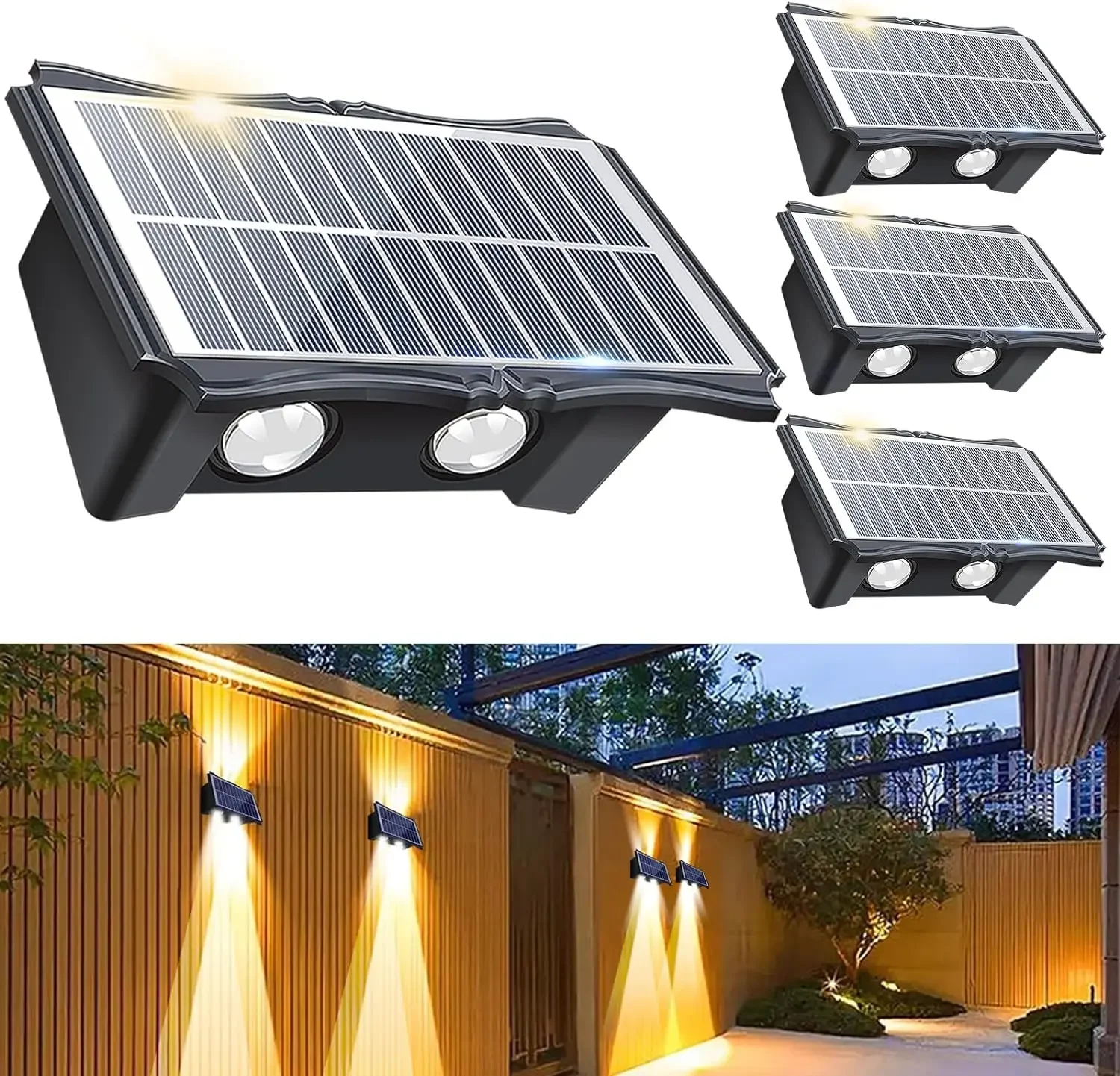 4/6/8LED Solar Wall Lamp Outdo - đánh giá và giá Outdoor Lighting With Outlet