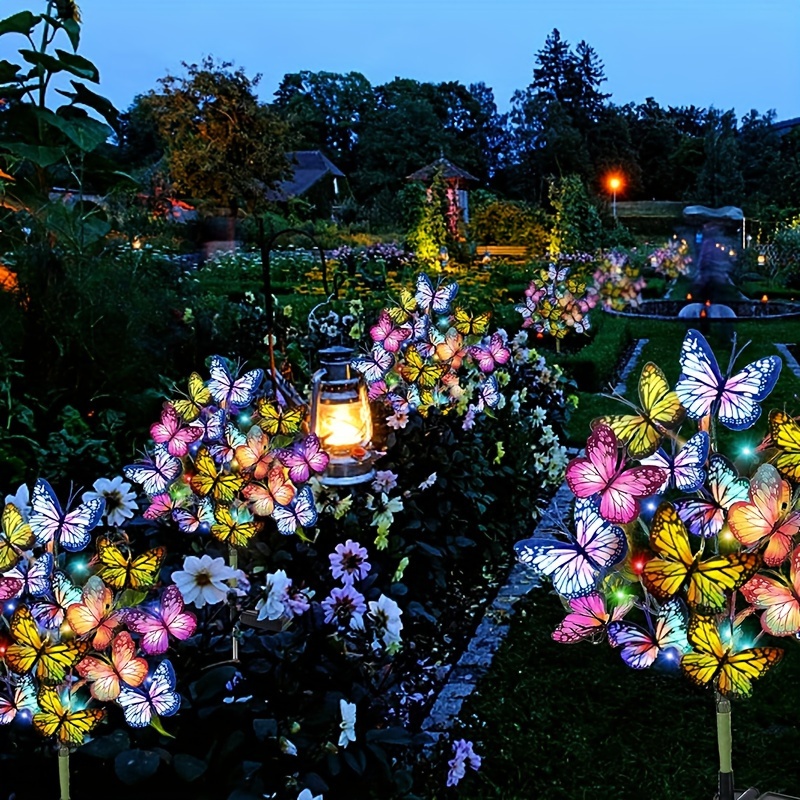 Solar LED Butterfly Garden Lig - đánh giá và giá Outdoor Lighting Ground