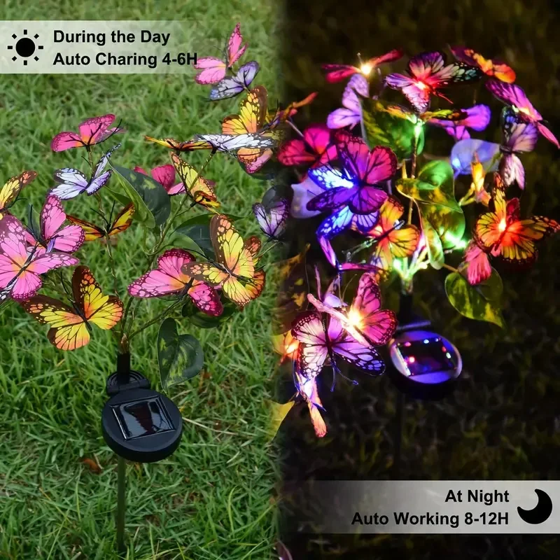 Solar LED Butterfly Garden Lig - đánh giá và giá Outdoor Lighting Ground