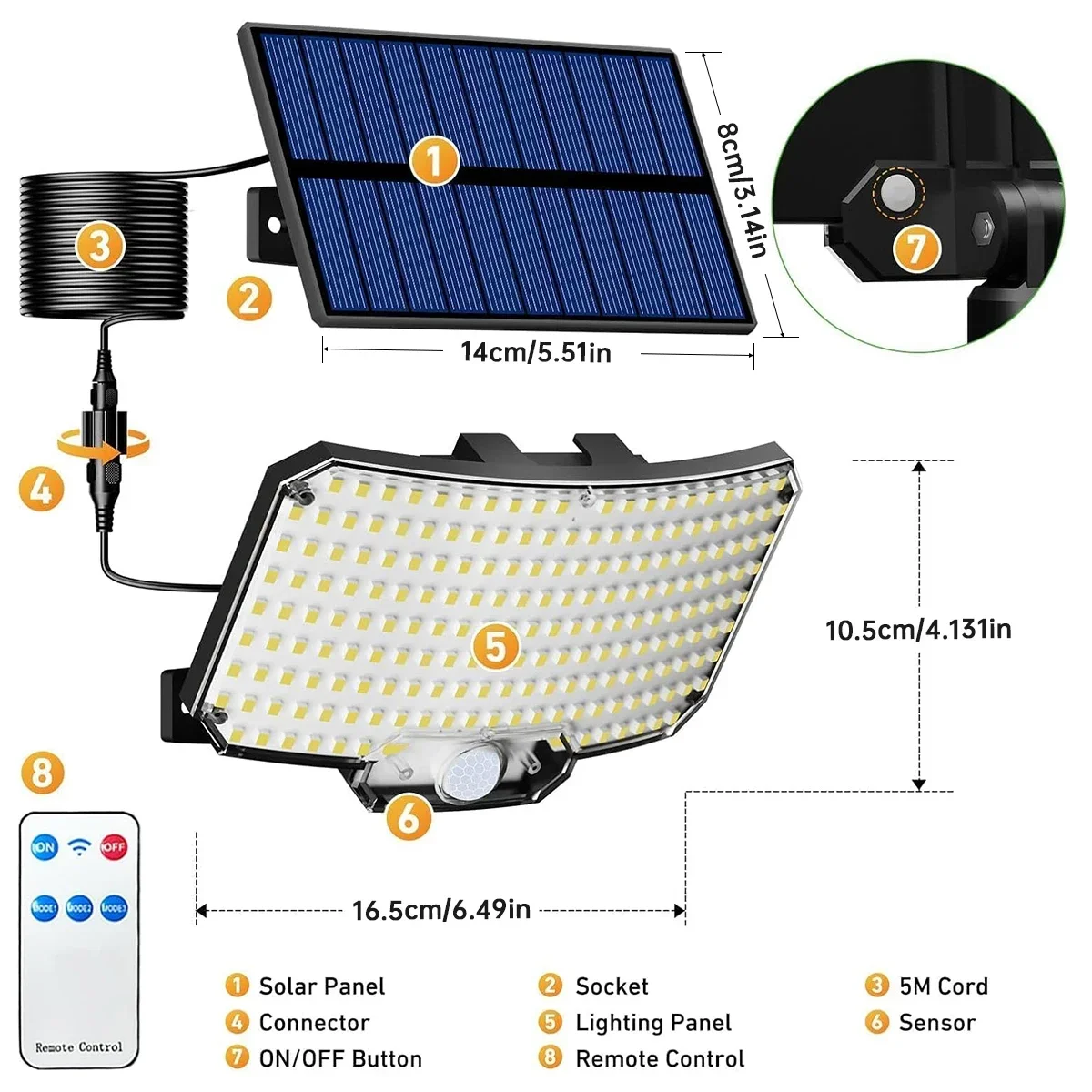 234LED Solar Outdoor Lights Mo - đánh giá và giá Wall Lighting Outdoor