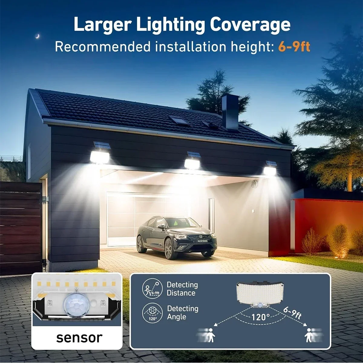 234LED Solar Outdoor Lights Mo - đánh giá và giá Wall Lighting Outdoor