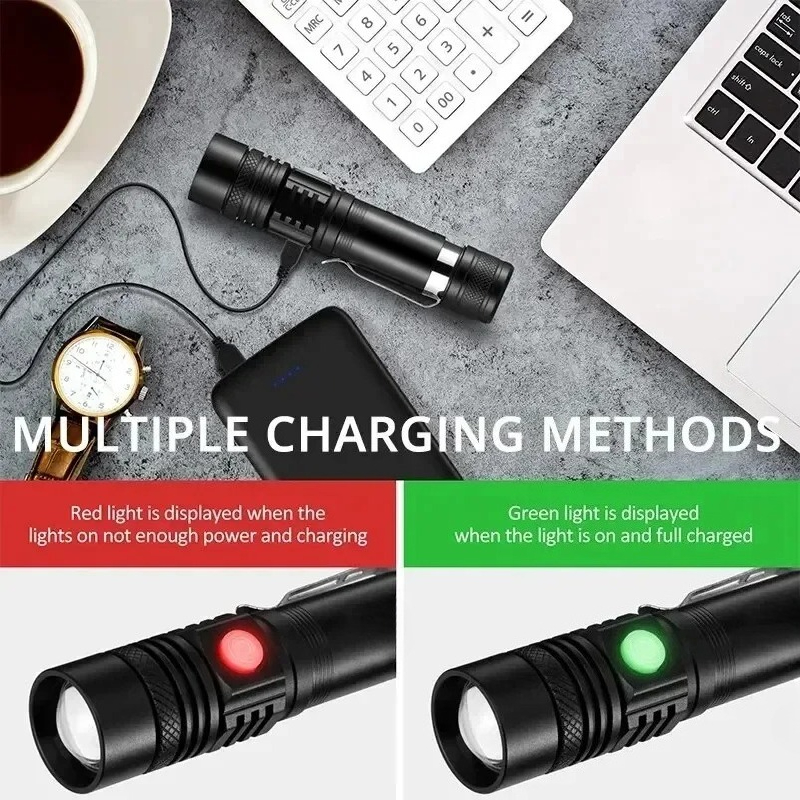 Rechargeable T6 Handheld Flash - đánh giá và giá Outdoor Lighting For Home