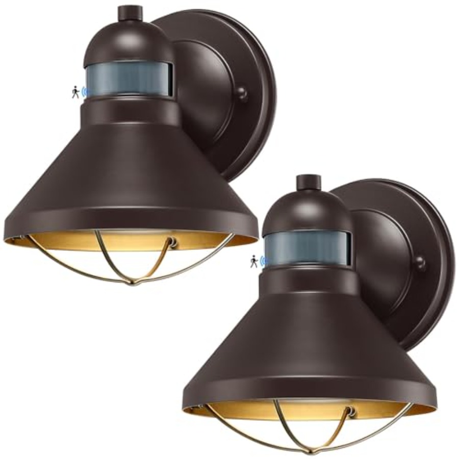 2 Pack Motion Sensor Outdoor L - đánh giá và giá Wall Lighting Outdoor