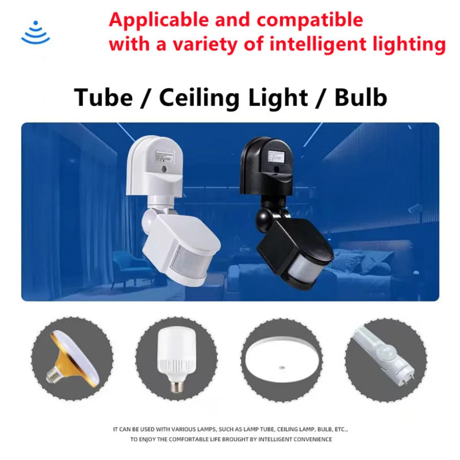 LED Light Motion Sensor 85-265 - đánh giá và giá Outdoor Lighting Timer Switch