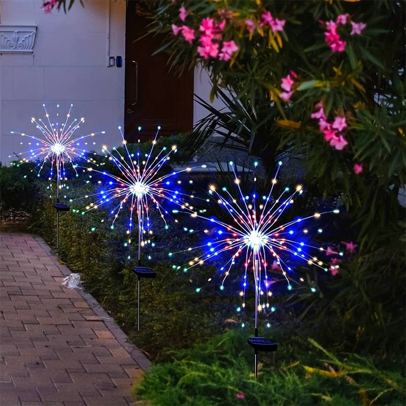 Solar Firework Lights Outdoor  - đánh giá và giá Outdoor Lighting Ground
