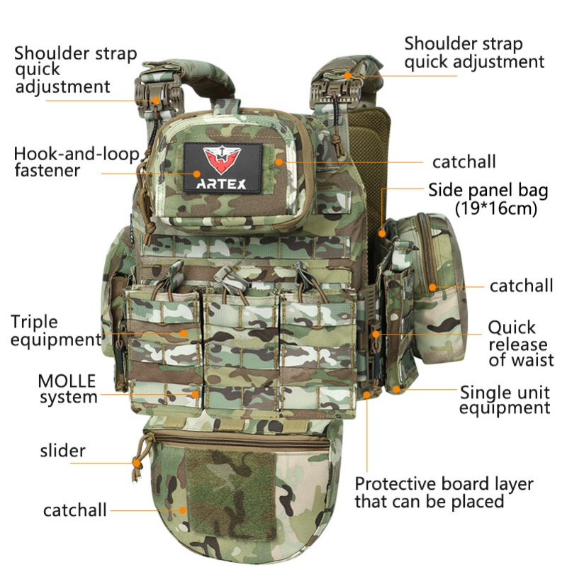 Tactical Vest 6094 Fast detach - đánh giá và giá Outdoor Lighting High Quality