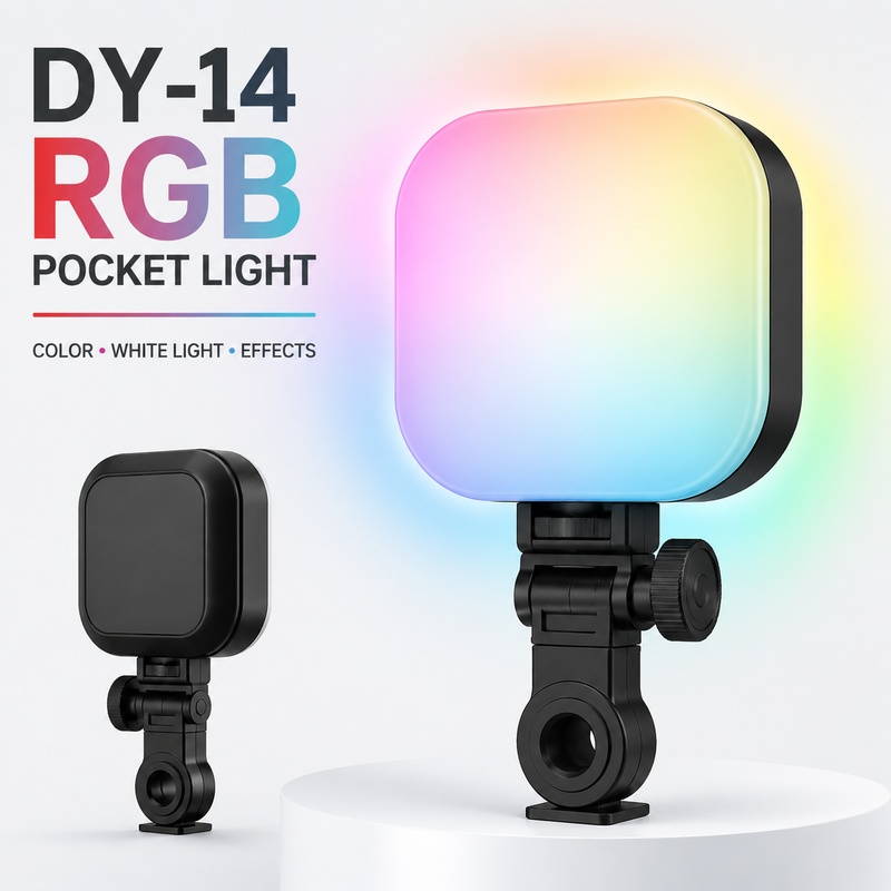 Mini RGB Pocket Light Portable - đánh giá và giá Outdoor Lighting Video Shooting