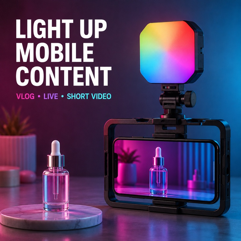 Mini RGB Pocket Light Portable - đánh giá và giá Outdoor Lighting Video Shooting