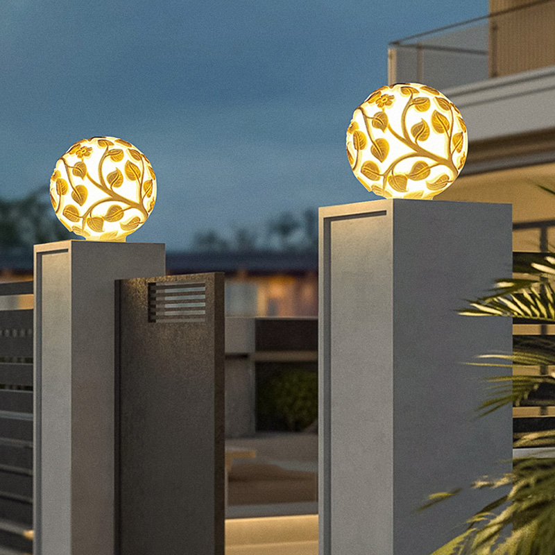 Outdoor column lights solar LE - đánh giá và giá Outdoor Lighting Lamps