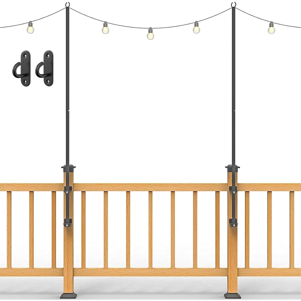2 pack string light poles - st - đánh giá và giá Wall Lighting Outdoor