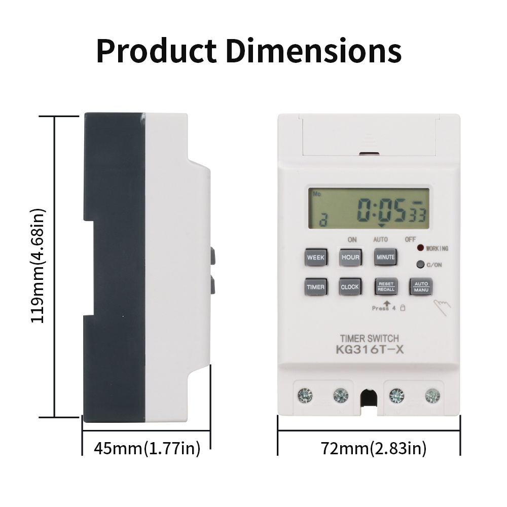 TNCE 30A Time Control Switch 2 - đánh giá và giá Outdoor Lighting Timer Switch