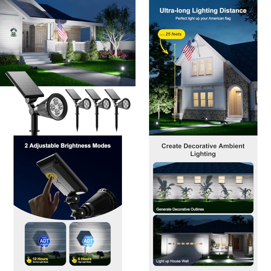 Solar Spotlights Outdoor Water - đánh giá và giá Wall Lighting Outdoor
