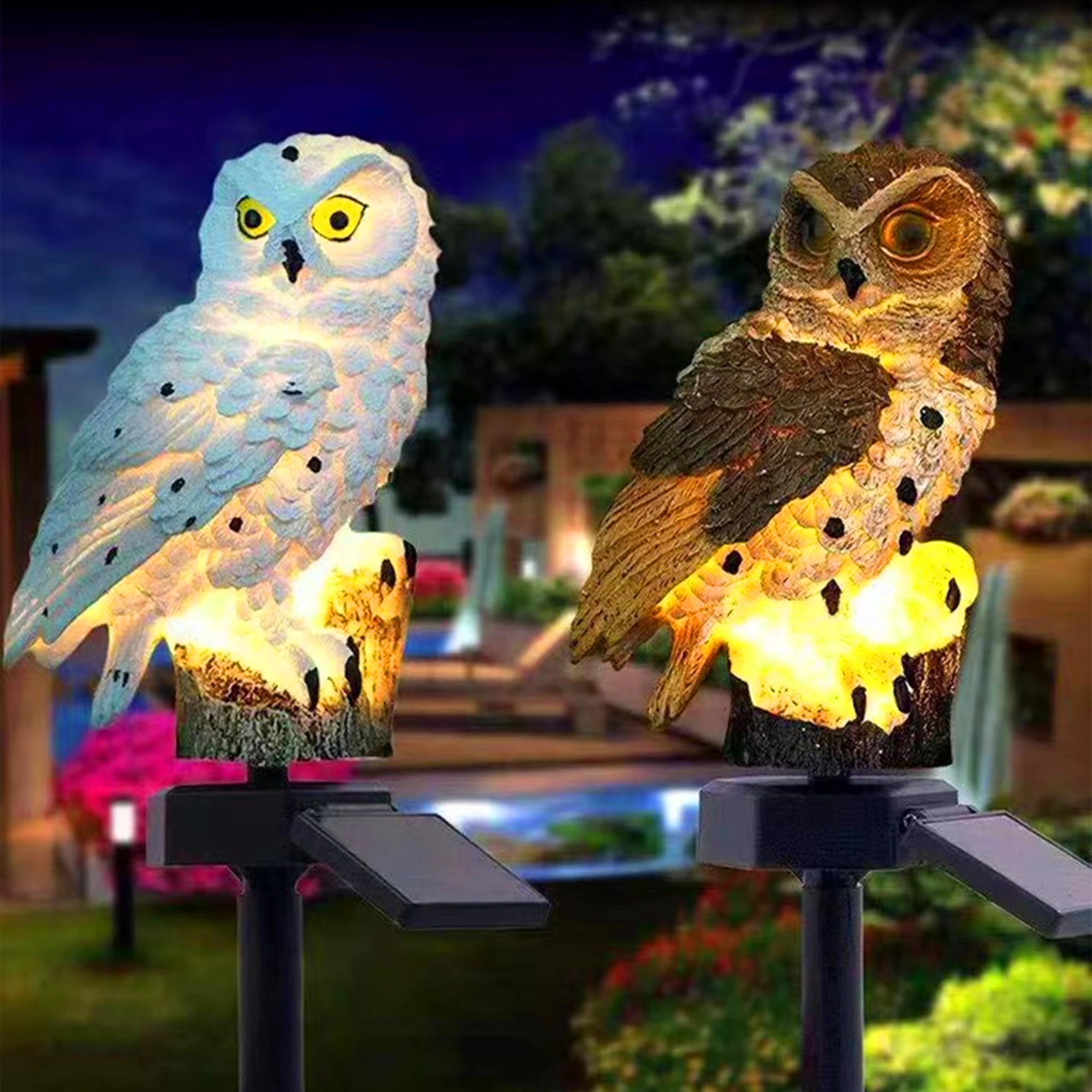 2 Packs Outdoor LED Owl Lawn L - đánh giá và giá Outdoor Lighting Ground