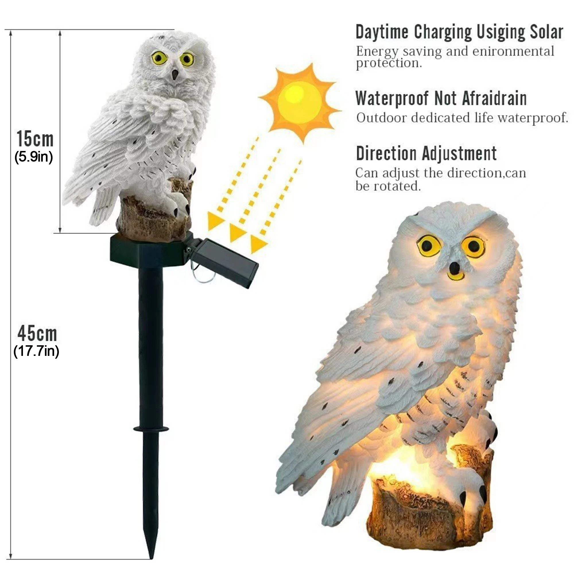 2 Packs Outdoor LED Owl Lawn L - đánh giá và giá Outdoor Lighting Ground