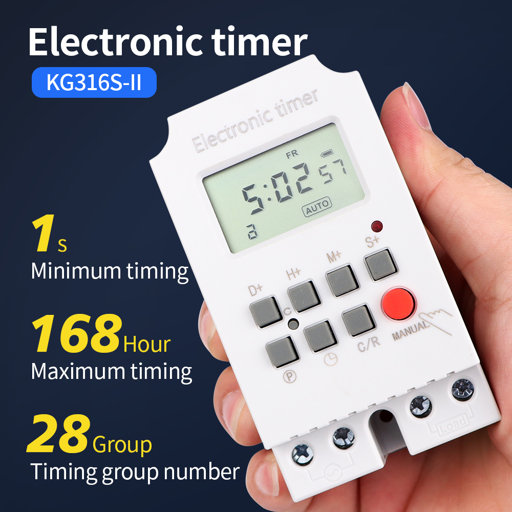KG316S 220VAC 25A Digital Time - đánh giá và giá Outdoor Lighting Timer Switch