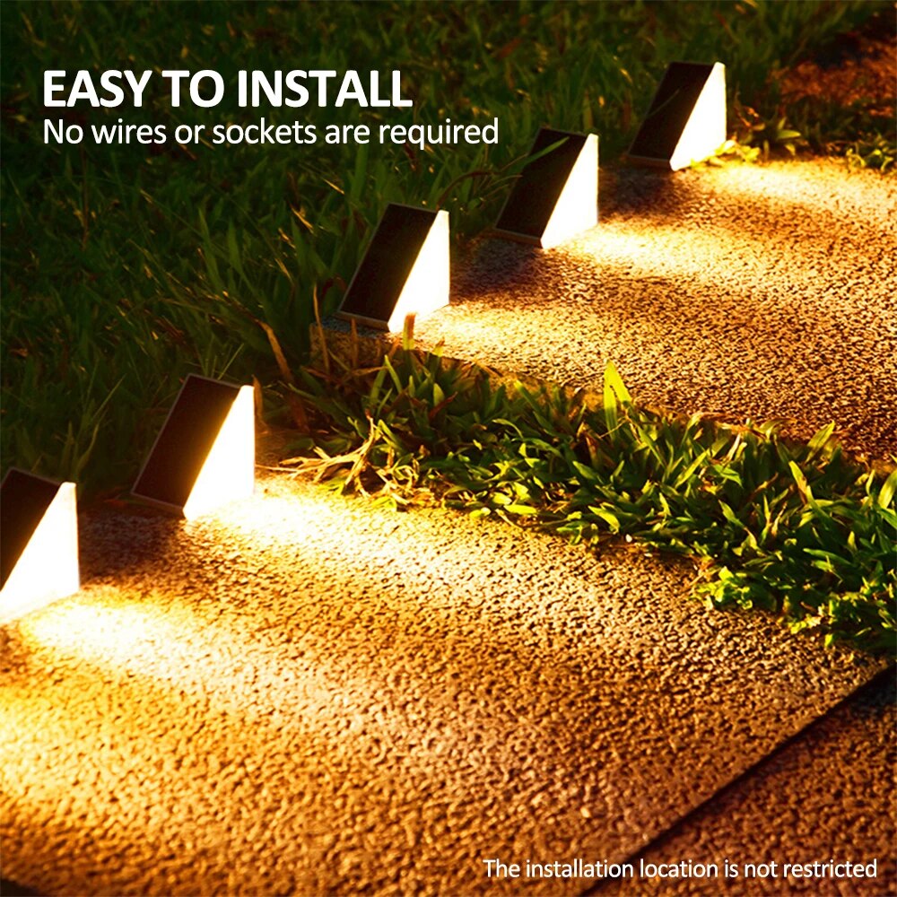 Outdoor Solar Step Lights Warm - đánh giá và giá Outdoor Lighting With Outlet
