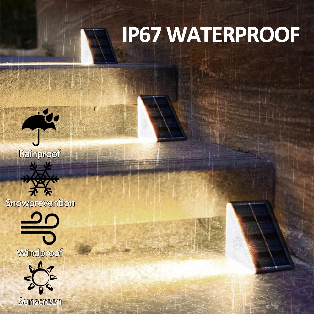 Outdoor Solar Step Lights Warm - đánh giá và giá Outdoor Lighting With Outlet
