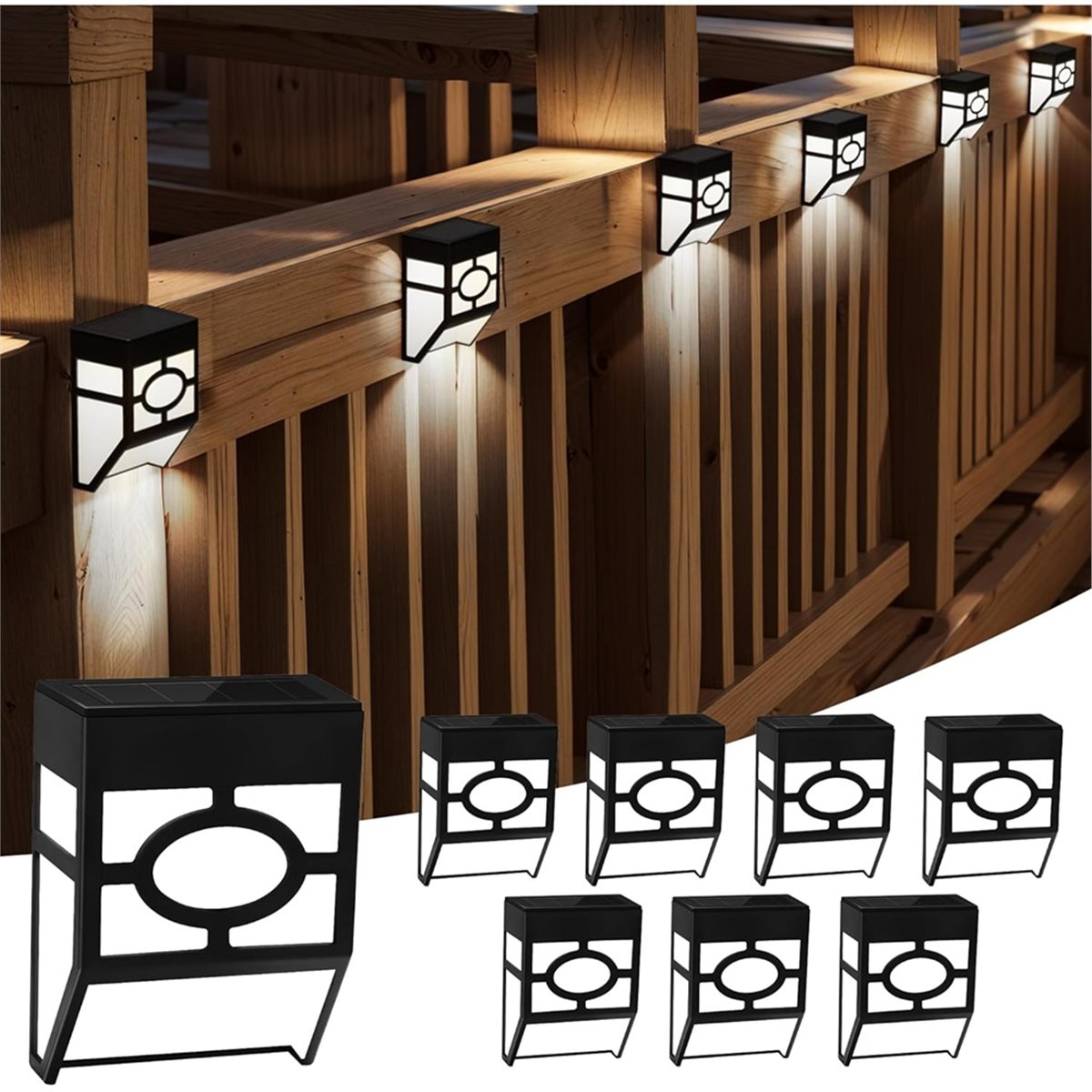 update. 8pcs Solar Powered Wal - đánh giá và giá Quality Outdoor Lighting Brands