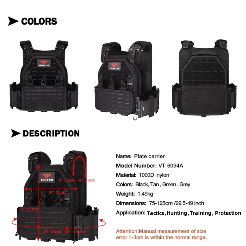 YAKEDA Tactical Vest 6094 Fast - đánh giá và giá Outdoor Lighting High Quality