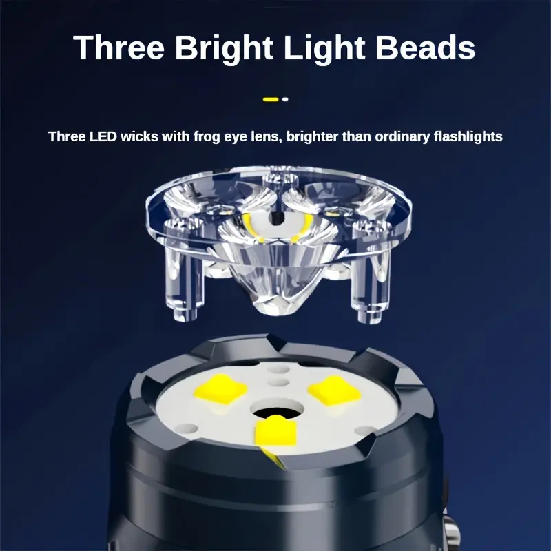 Mini 3LED Flashlight With Pen  - đánh giá và giá Outdoor Lighting Quality