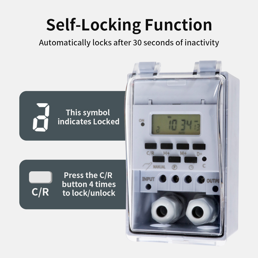 TNCE 30A Timer Switch, Waterpr - đánh giá và giá Outdoor Lighting Timer Switch