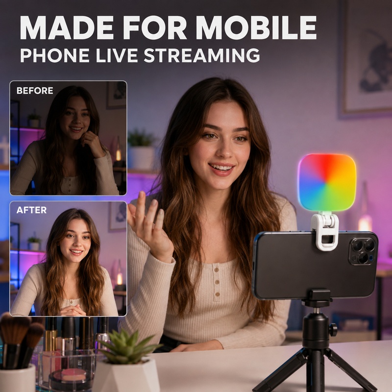 Portable RGB Video Light Mini  - đánh giá và giá Outdoor Lighting Video Shooting