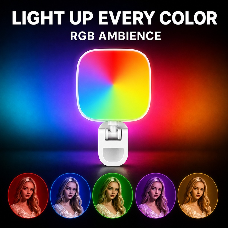 Portable RGB Video Light Mini  - đánh giá và giá Outdoor Lighting Video Shooting