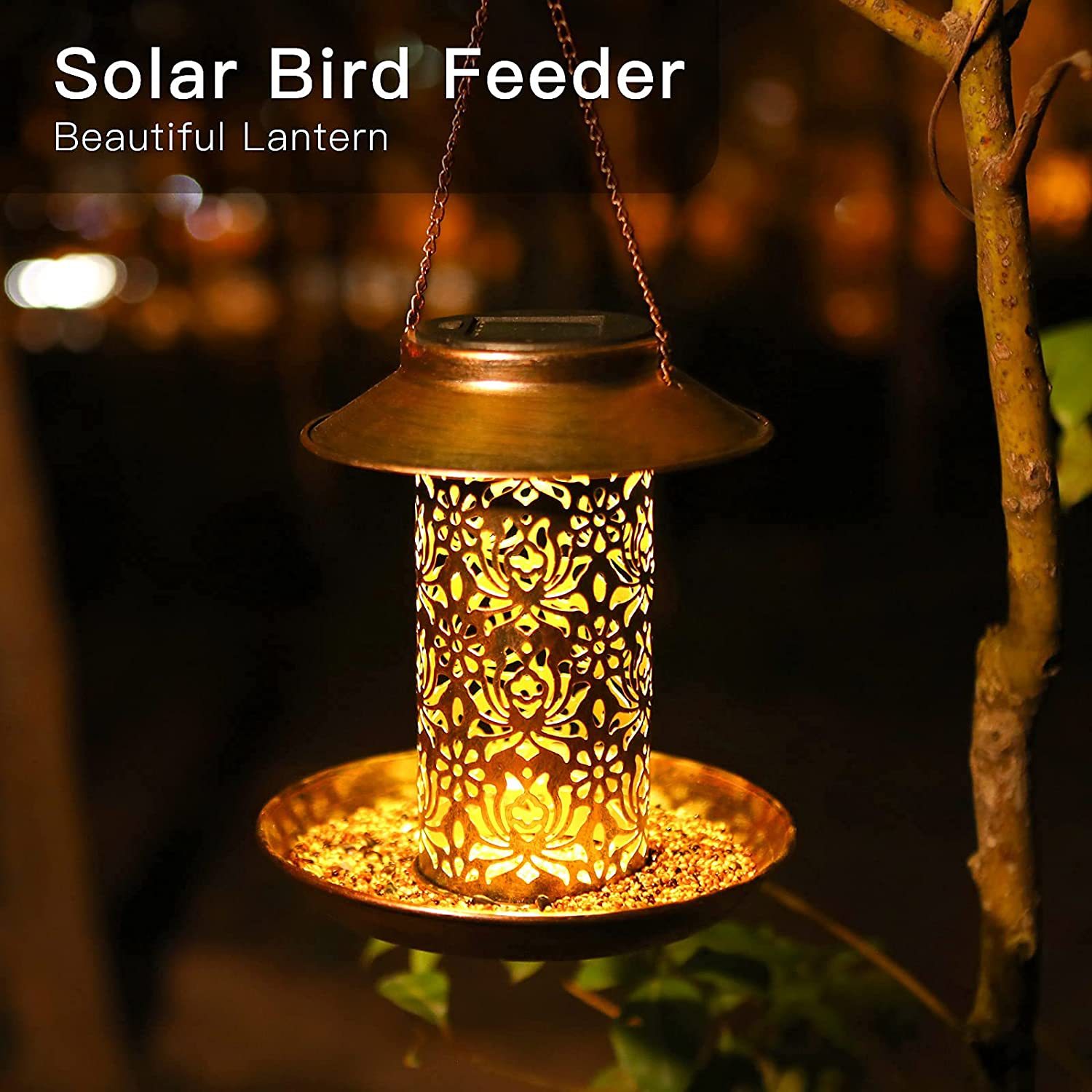 Hanging Bird House Metal Outdo - đánh giá và giá Outdoor Lighting Ideas For Backyard