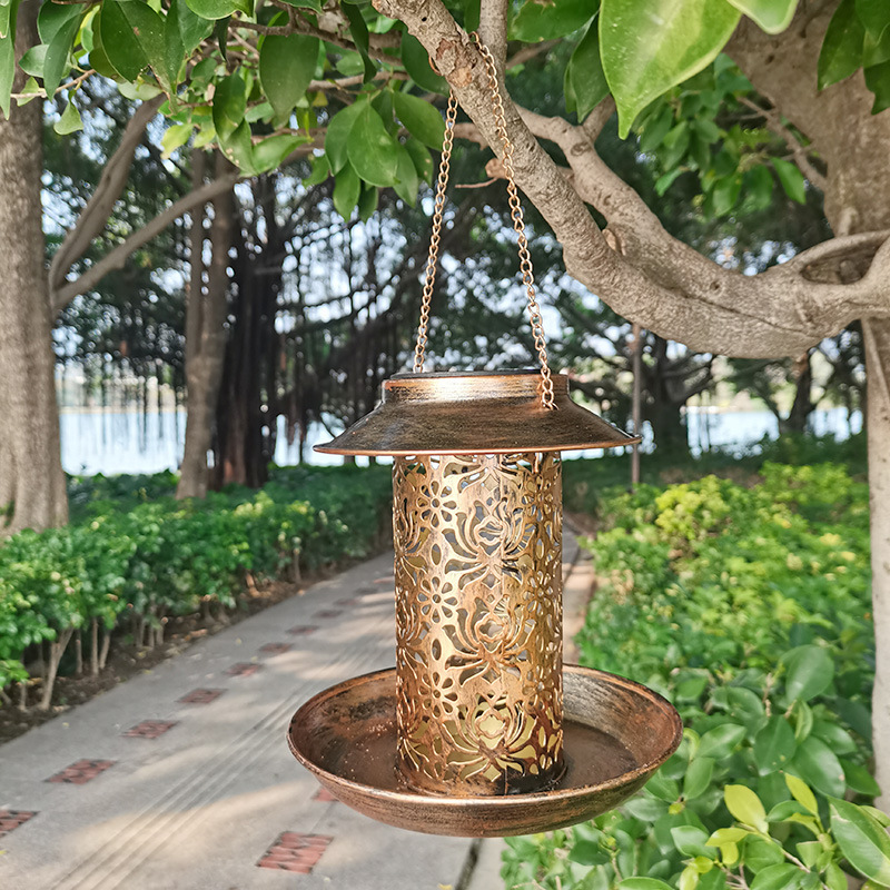 Hanging Bird House Metal Outdo - đánh giá và giá Outdoor Lighting Ideas For Backyard