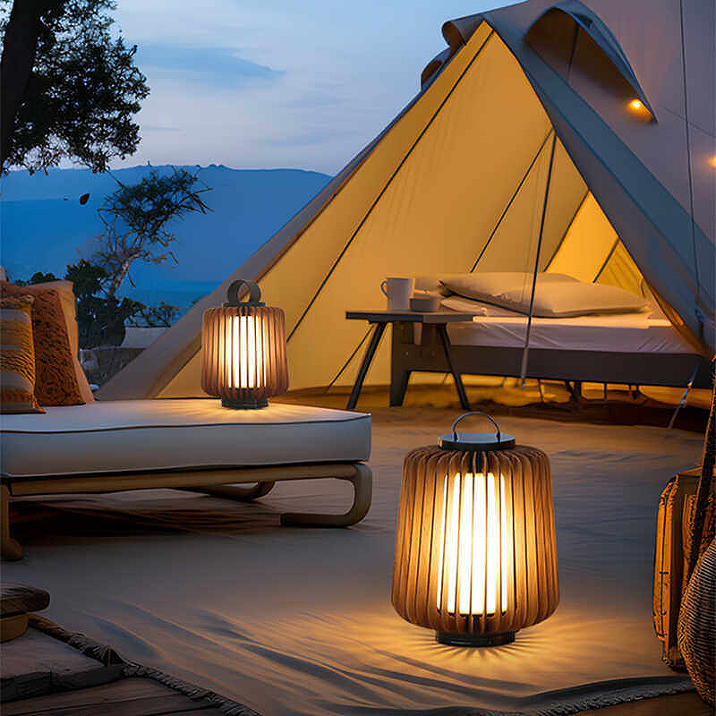 Luminous floor lamp courtyard  - đánh giá và giá Outdoor Lighting Lamps